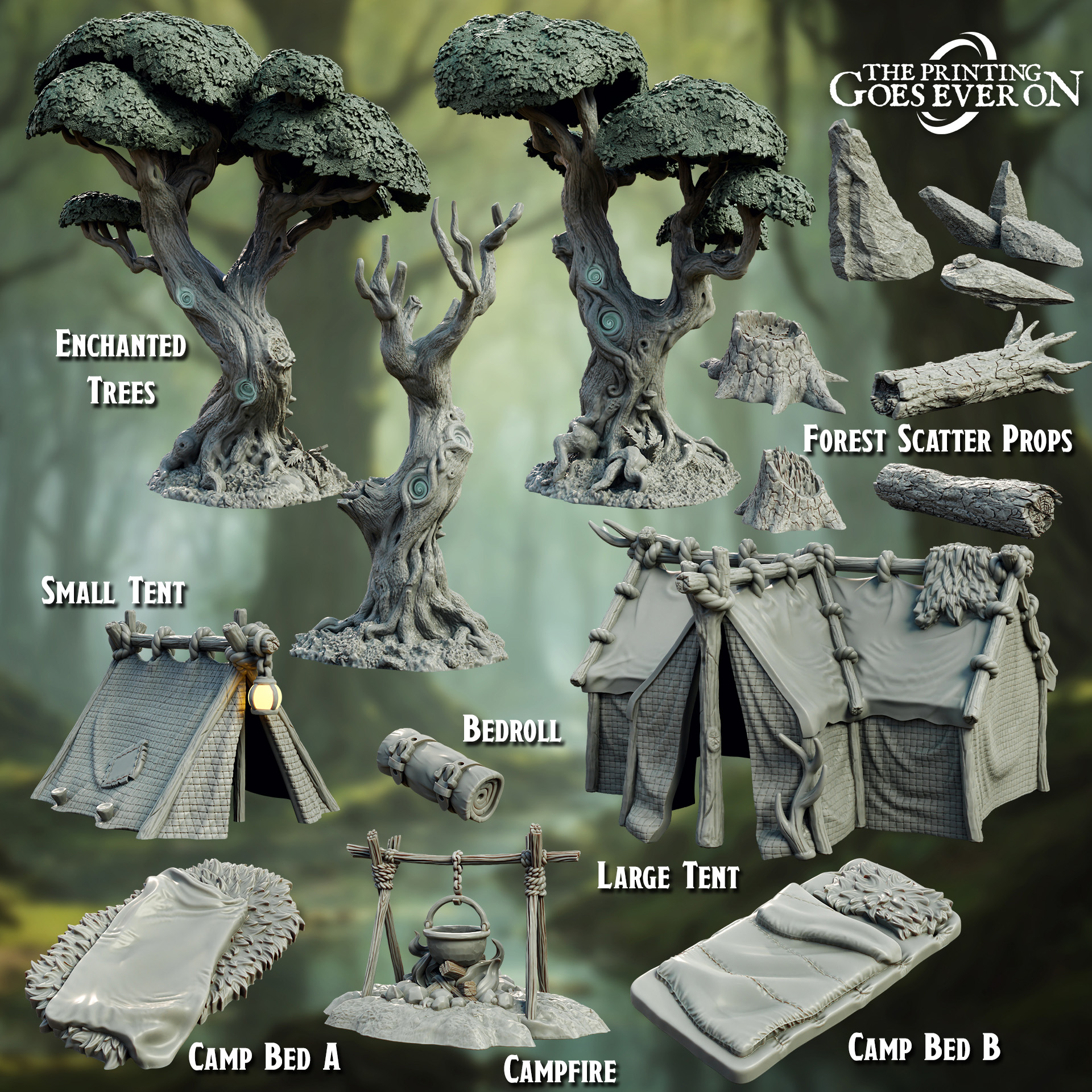 Scatter Terrain Props - Heart of the Forest - Presupported